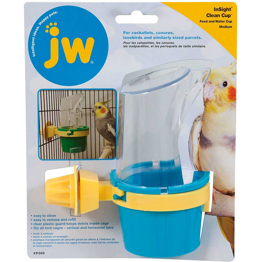 Comedero y Bebedero Clean Cup para Aves  - Small