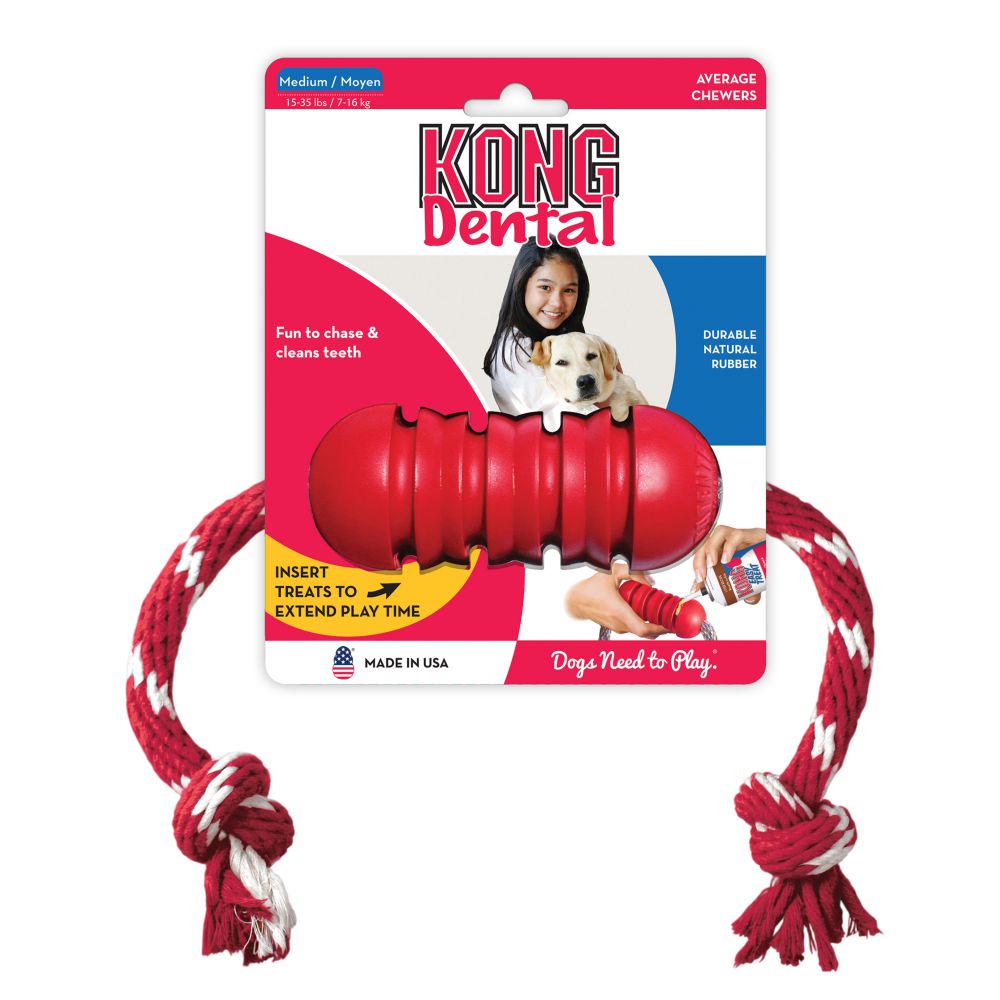 Juguete Dental con Cuerda Kong