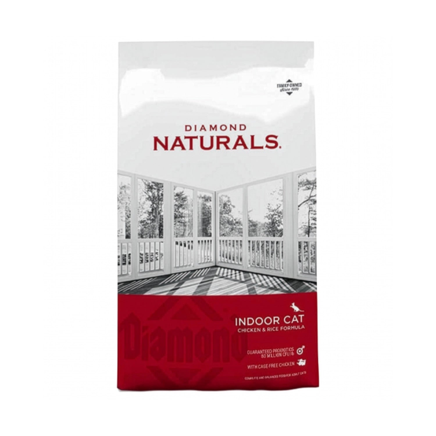 Diamond Naturals Pollo y Arroz para Gatos Indoor en bolsa original, alimento seco con pollo y arroz para gatos adultos de interior.