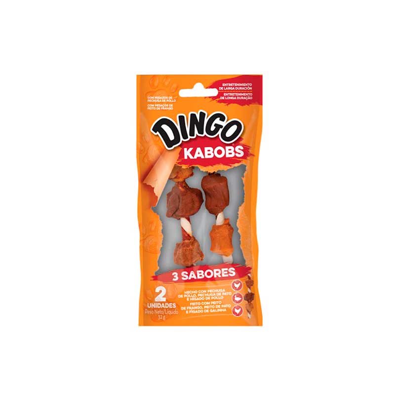 Dingo Snack Triple Flavor Kabob - 2 unidades