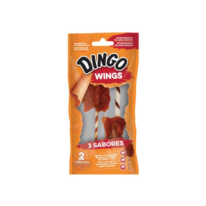 Dingo Snack Triple Flavor Wings - 2 unidades