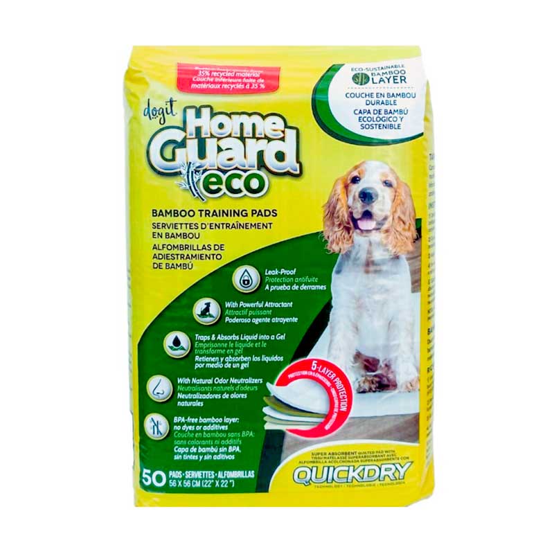 Alfombras de Adiestramiento "Home Guard" Eco Bamboo 50 Unidades