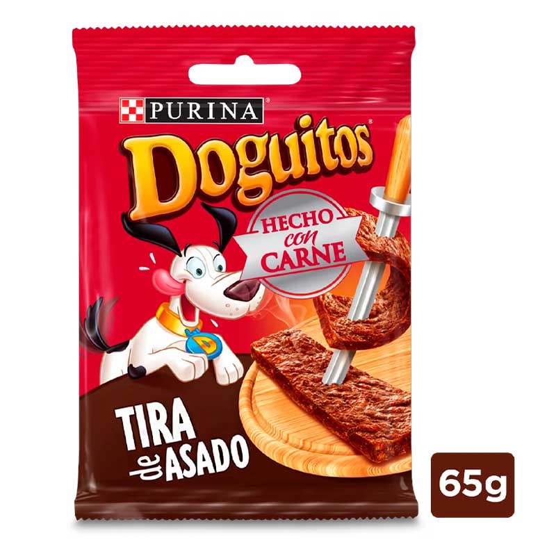 Doguitos Snack Tira Asado para Perros 65 g