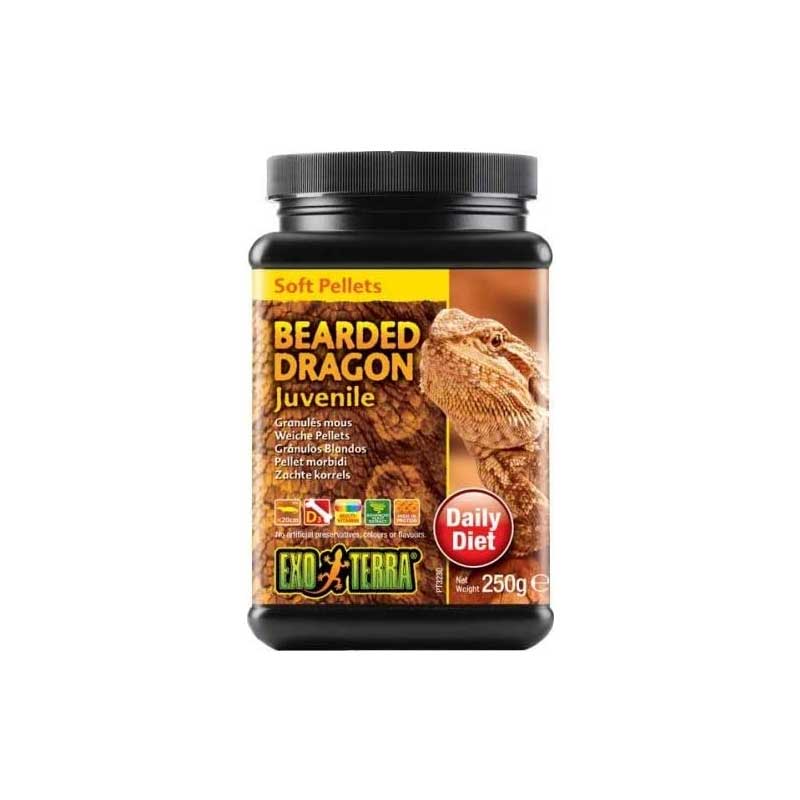 Alimento Exo Terra Gránulos Blancos para Dragón Barbudo Juvenil