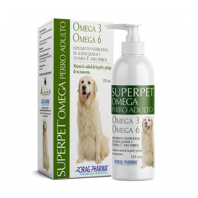Suplemento Superpet Omega 3 y 6 para Perros Adultos, fórmula con vitamina E para piel y pelaje saludable
