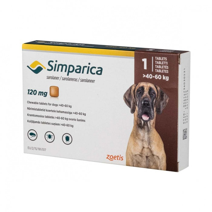 Simparica Antiparasitario para Perros - 1 Comprimido