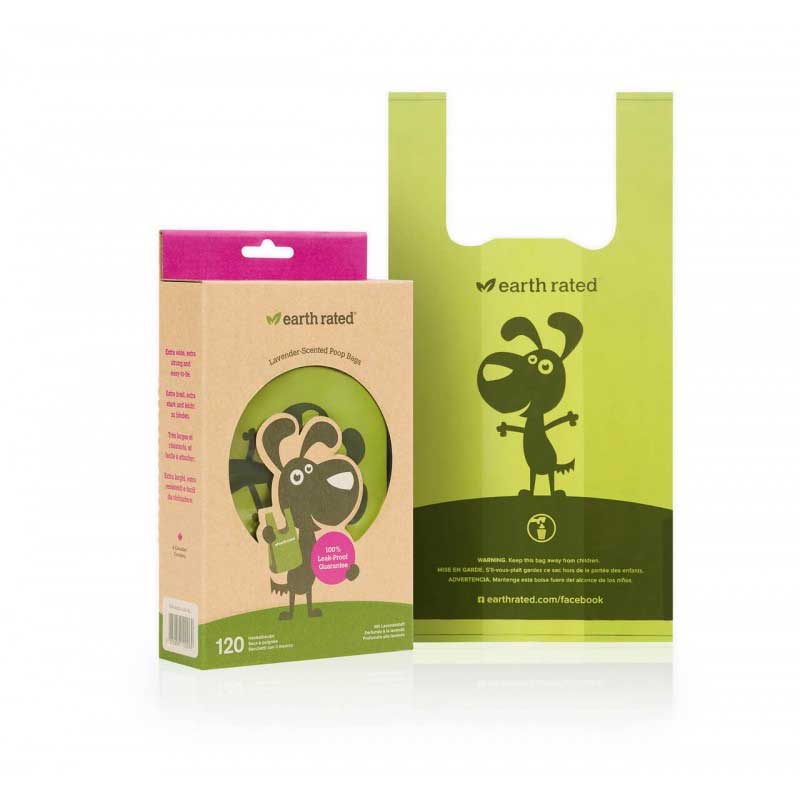 Earth Rated Bolsas con Manija 13.5x7cm Eco Friendly Aroma Lavanda