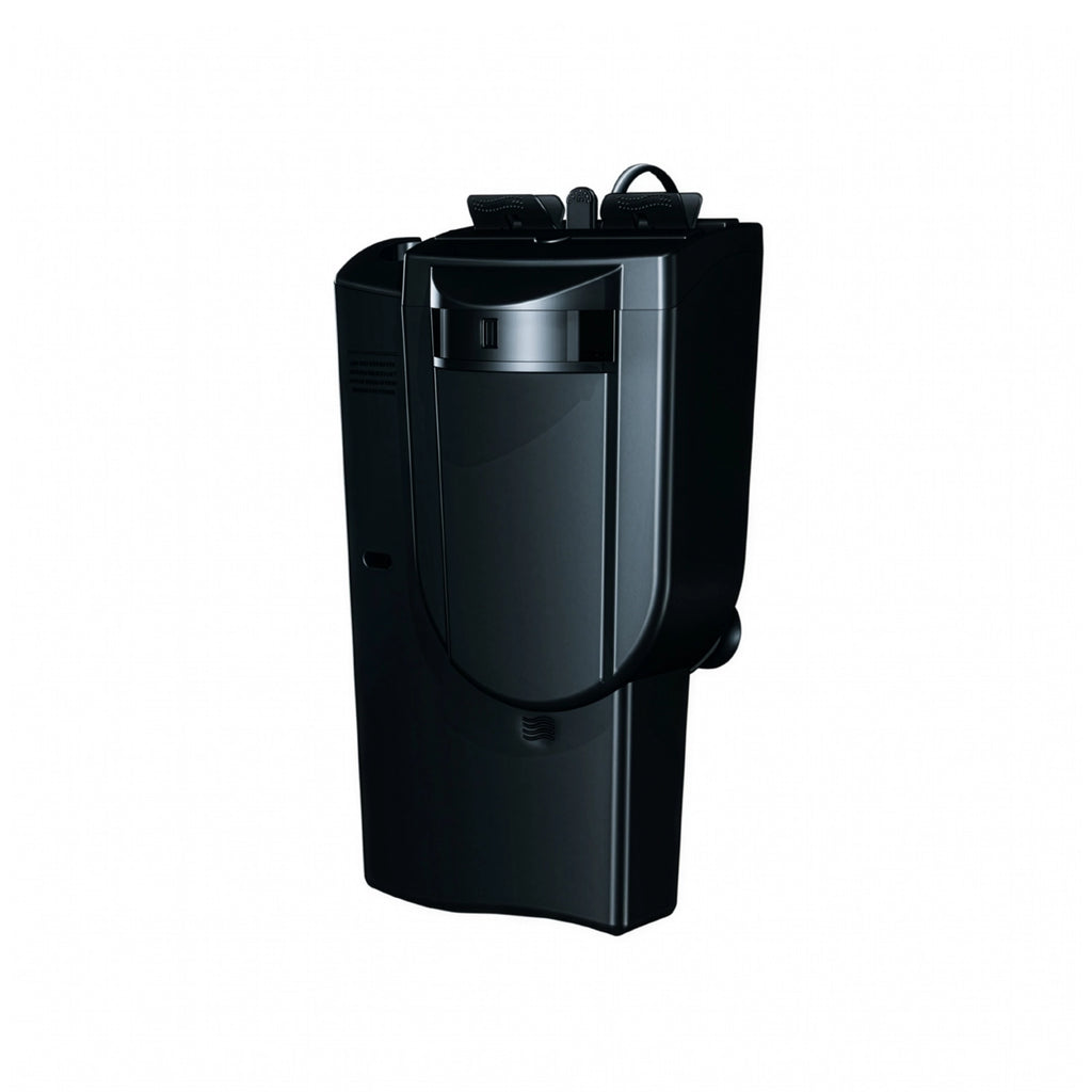 Tetra Easy-Crystal 600 Filtro Acuarios de color negro con diseño interno compacto, cartucho filtrante y ventosas para fijación al vidrio.