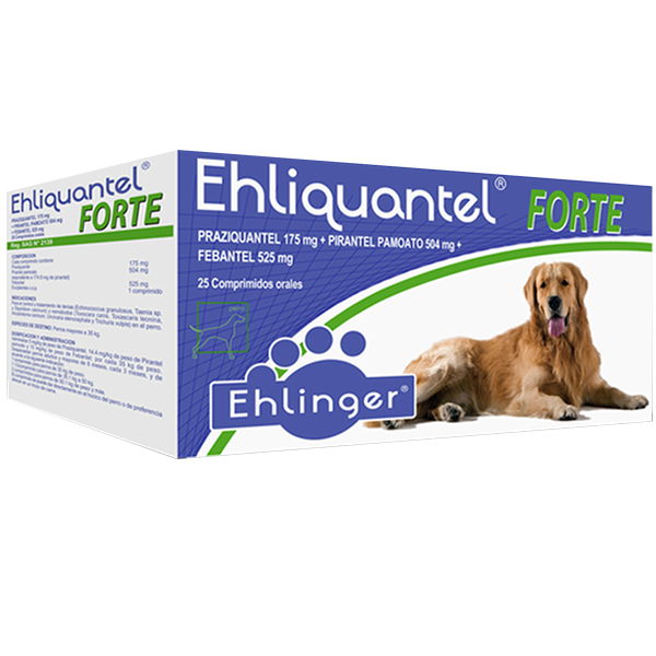 Antiparasitario Interno Ehliquantel Forte para Perros - 1 comprimido