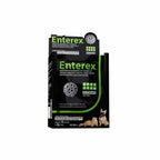Enterex Sobre 8 g de Vetnil, producto veterinario de uso oral en envase negro y verde para distintas especies animales.