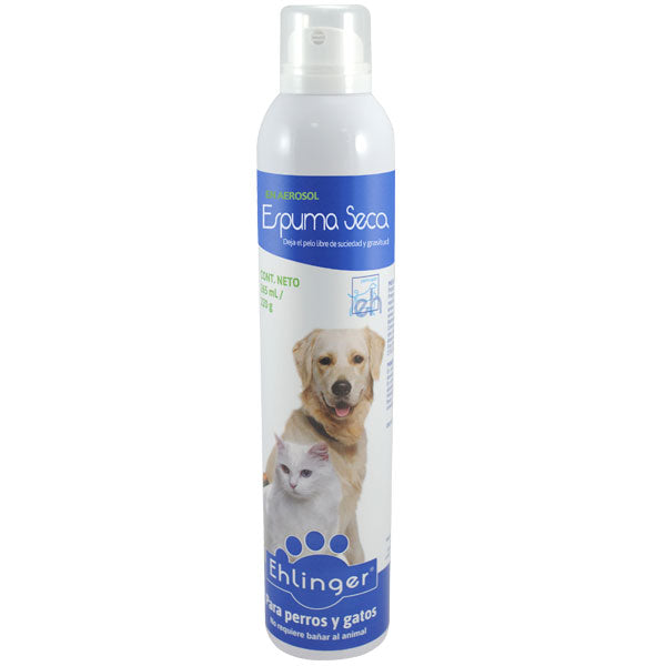 Espuma Seca Ehlinger Para Perros y Gatos