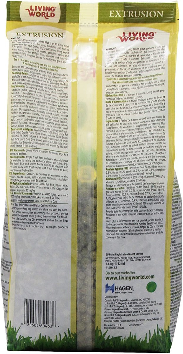Living World Extruido para Cuyes
