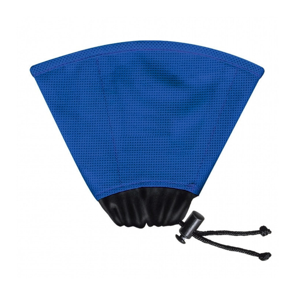 Collar Isabelino KONG EZ Soft para perros pequeños y gatos, diseño acolchado azul para recuperación postoperatoria.