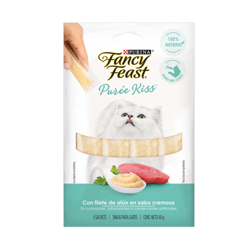 Snack Fancy Feast Purée Kiss de Atún Cremoso 40 gr