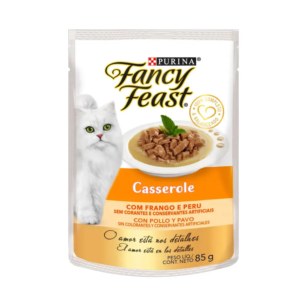Fancy Feast Pouch Casserole Pollo y Pavo 85 g