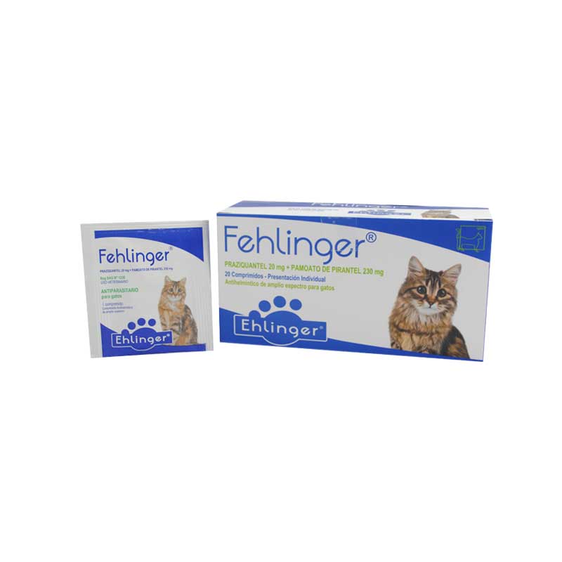 Antiparasitario Interno Fehlinger para Gatos - 1 comprimido