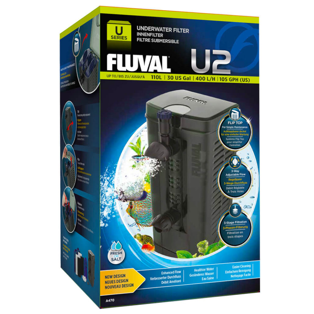 Filtro Sumergible U2 Fluval 110 Litros
