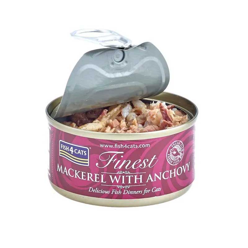 Fish4Cats Lata Finest Mackarel with Anchovy 70 gr