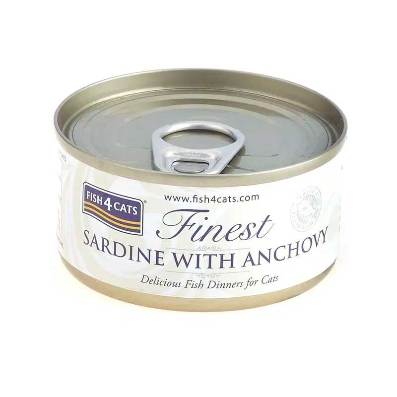 Fish4Cats Lata Finest Sardine with Anchovy 70 gr