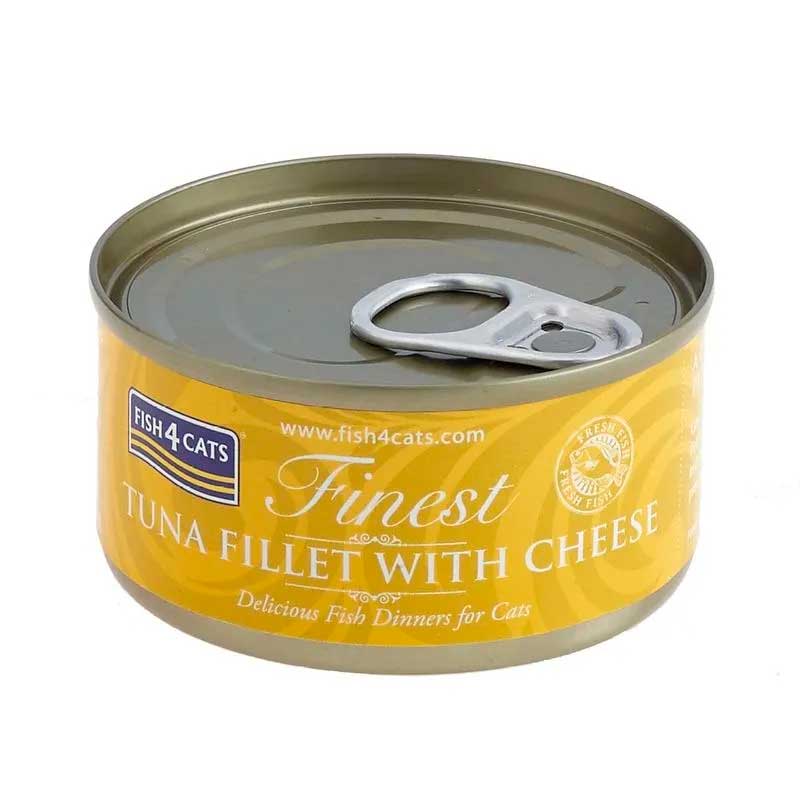 Fish4Cats Lata Finest Tuna Fillet with Cheese 70 gr