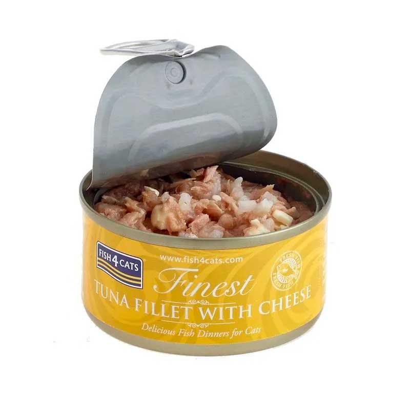 Fish4Cats Lata Finest Tuna Fillet with Cheese 70 gr