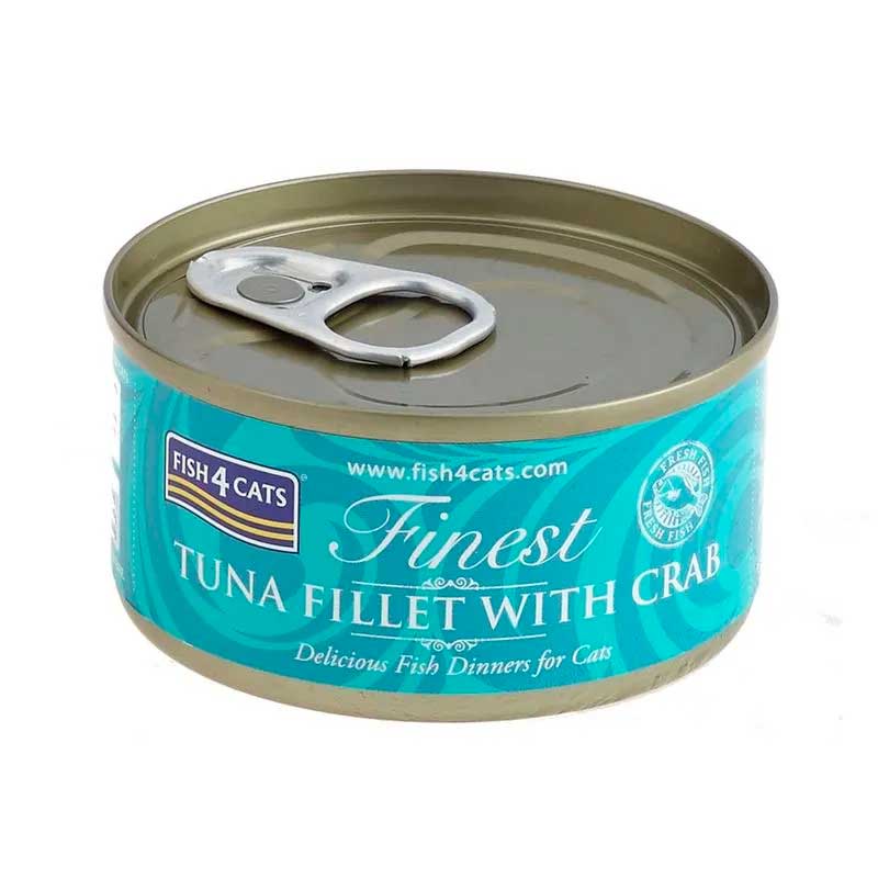 Fish4Cats Lata Finest Tuna Fillet with Crab 70 gr