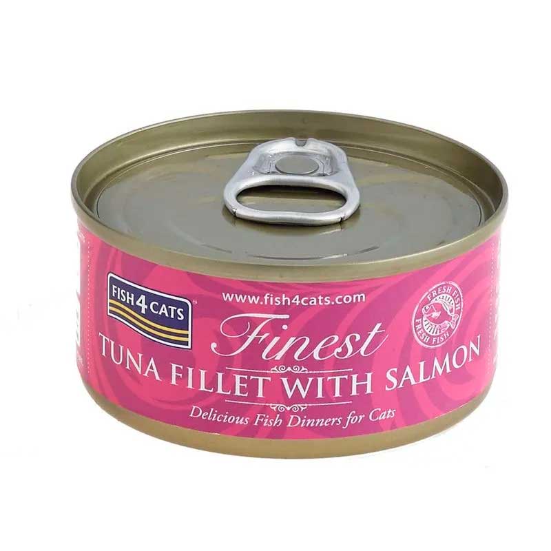 Fish4Cats Lata Finest Tuna Fillet with Salmon 70 gr