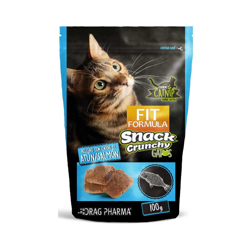 Fit Formula Snacks Crunchy Atún y Salmón para Gatos 100 g