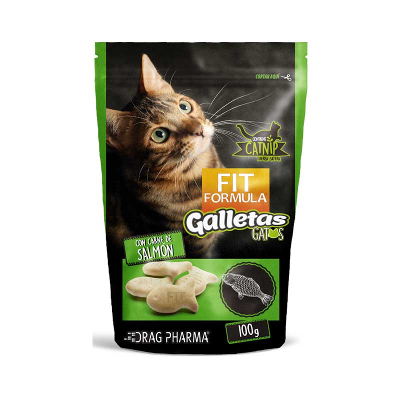 Fit Formula Galletas Salmón para Gatos 100 g