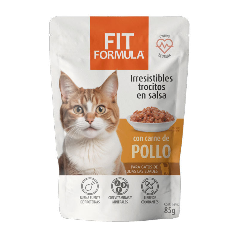 Fit Formula Pouch Pollo para Gatos 85 g