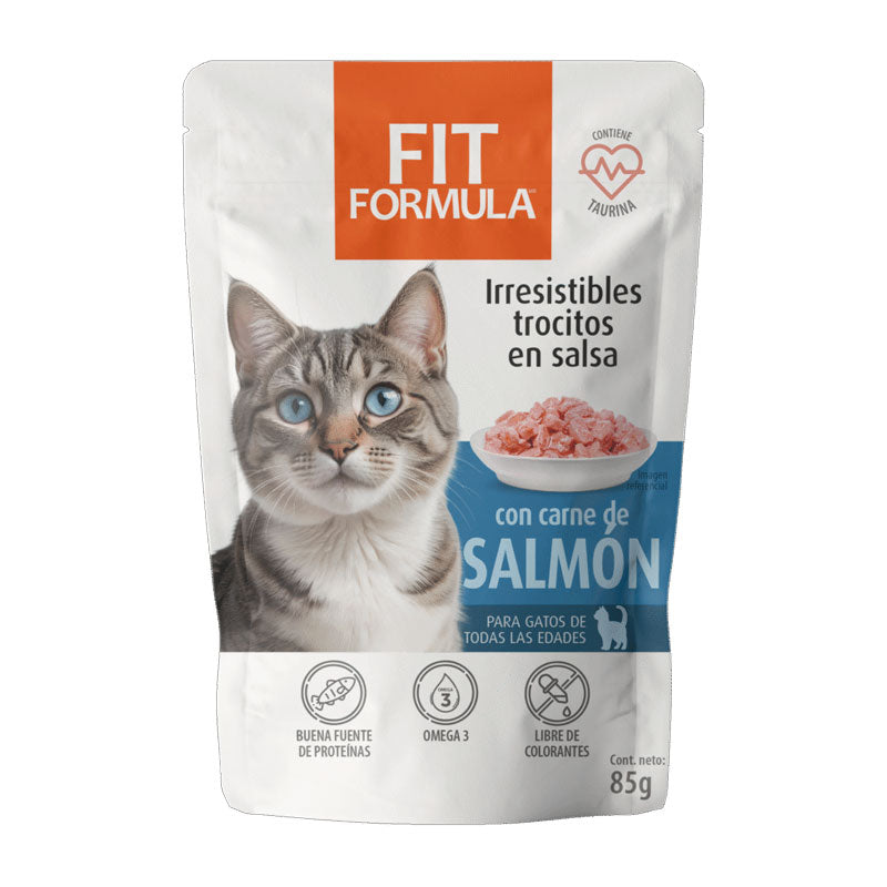 Fit Formula Pouch Salmón para Gatos 85 g