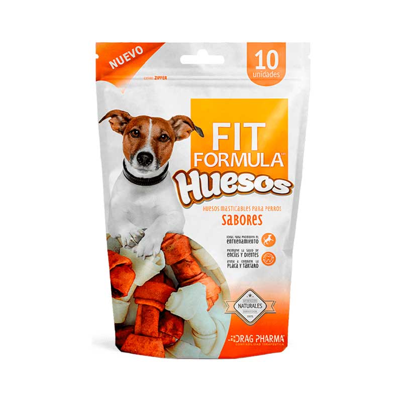 Fit Formula Huesos Masticables Sabores 10 un
