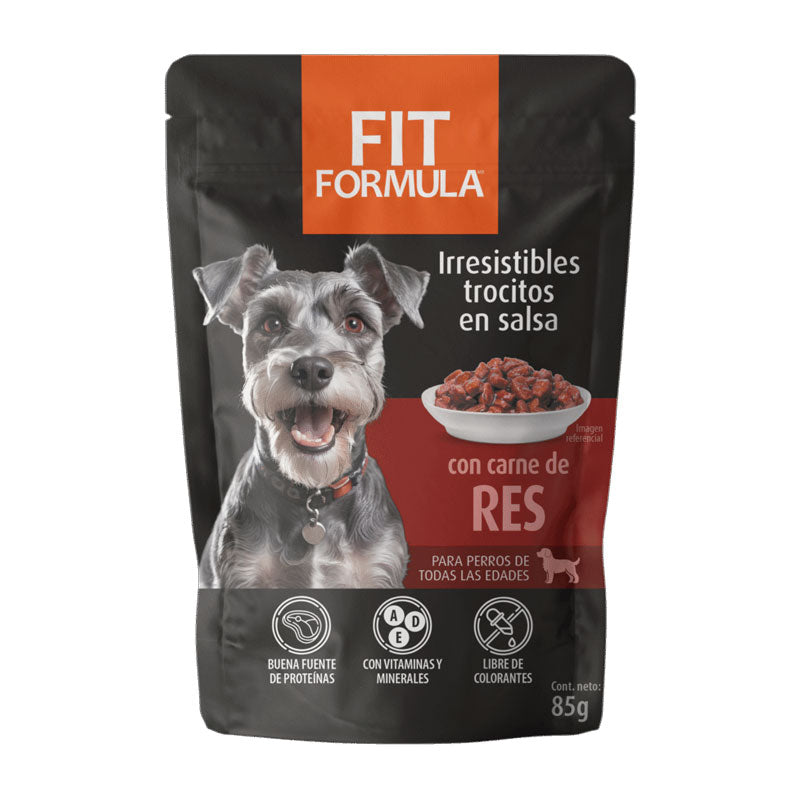 Fit Formula Pouch Carnes de Res para Perros 85 g