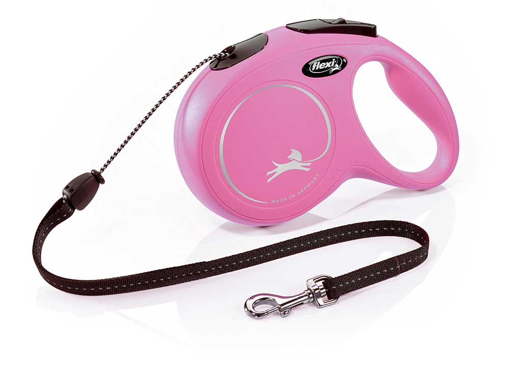Flexi Correa Extensible Cordón "New Classic" - M / Rojo