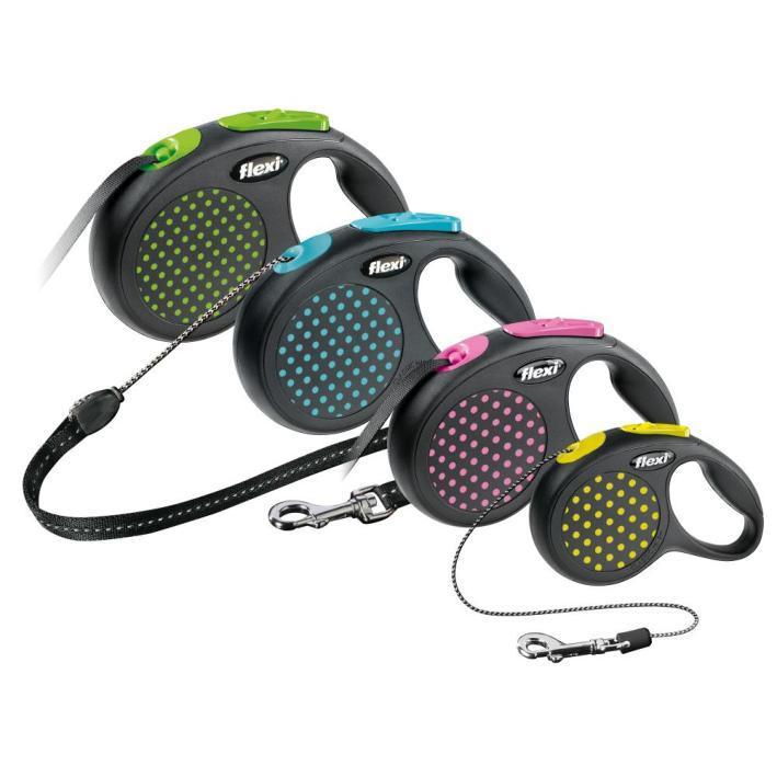 Correa Cordón Extensible FLEXI Línea "Design" - rosado / Small