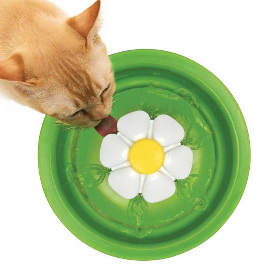 Bebedero Estilo Fuente Floral para Gatos