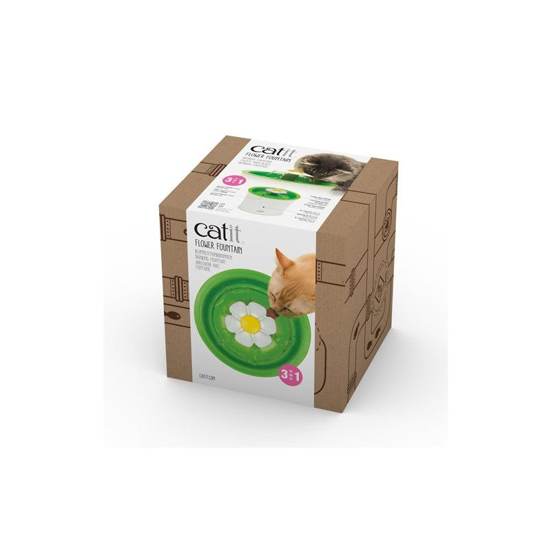Bebedero Estilo Fuente Floral para Gatos
