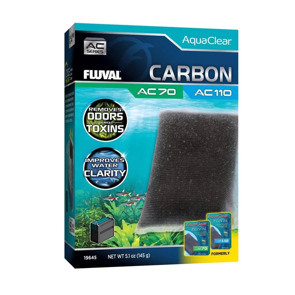 Fluval Aquaclear Removedor de Amonio para Filtros AC70 y AC110 en caja, bolsa filtrante que elimina olores y mejora claridad del agua