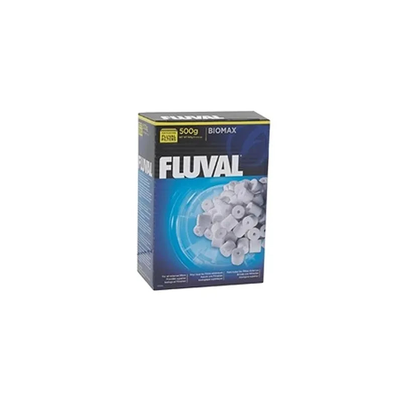 Fluval Material Filtrante Anillos Biomax 500 g en caja original, anillos cerámicos para filtración biológica en acuarios