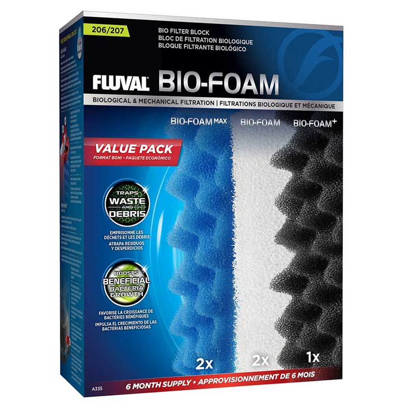 Fluval Filtro 206 y 207 Bio-Foam Value Pack