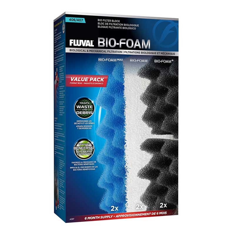 Fluval Filtro 406 y 407 Bio-Foam Value Pack