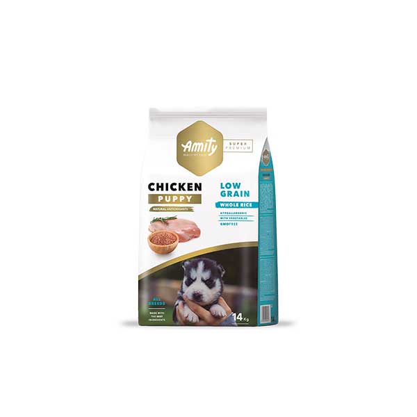 Amity Low Grain Pollo para Cachorros - 4 Kg