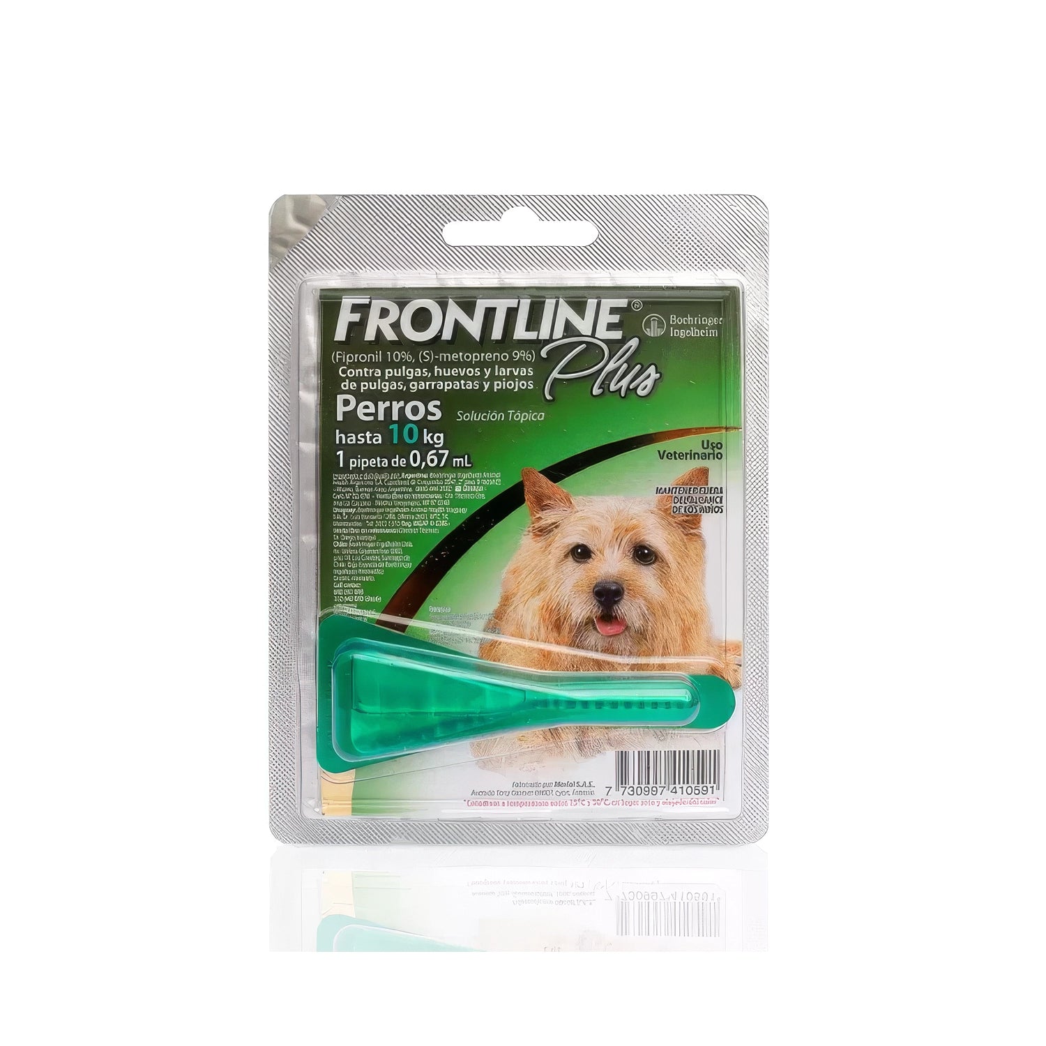 Frontline Plus Pipeta para Perros, antiparasitario de uso veterinario para perros
