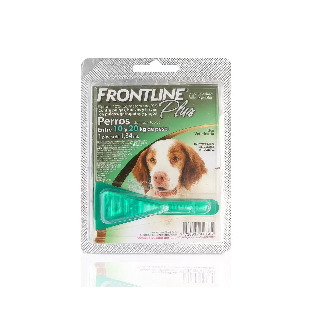 Frontline Plus Pipeta para Perros, antiparasitario de uso veterinario para perros