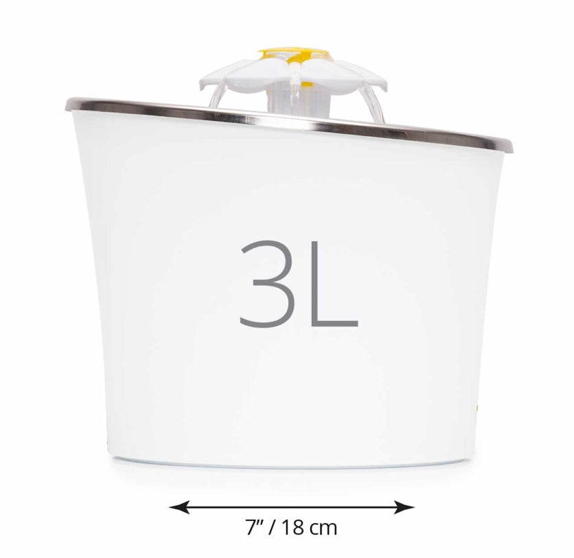 Bebedero de Flor Acero Inoxidable Catit 2.0