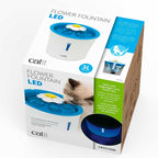 Bebedero Estilo Fuente Floral LED para Gatos
