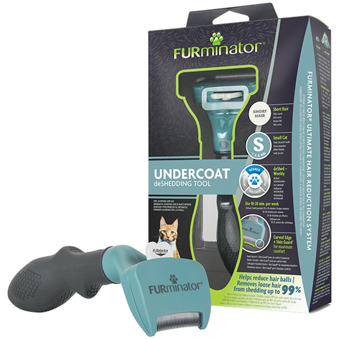 Cepillo FURminator para Pelecha de GATOS Talla S