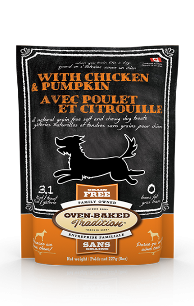 Premios Oven-Baked Pollo y Calabaza para Perros 227 g