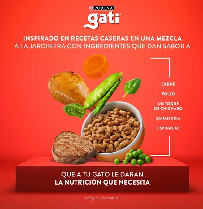 Gati Mix de Carnes para Gatitos 15 Kg