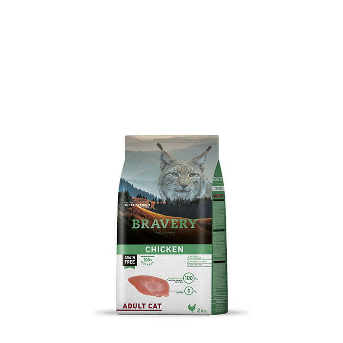 Bravery Pollo Gato Adulto - 2 Kg